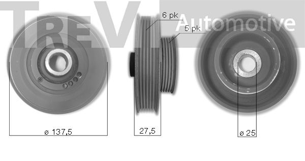 TREVI AUTOMOTIVE Rihmaratas,väntvõll PC1205